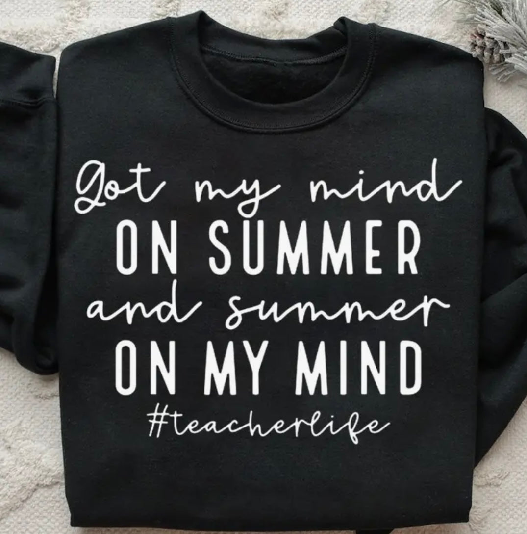 ✨Decal Only: Got My Mind On Summer and Summer On My Mind #teacherlife