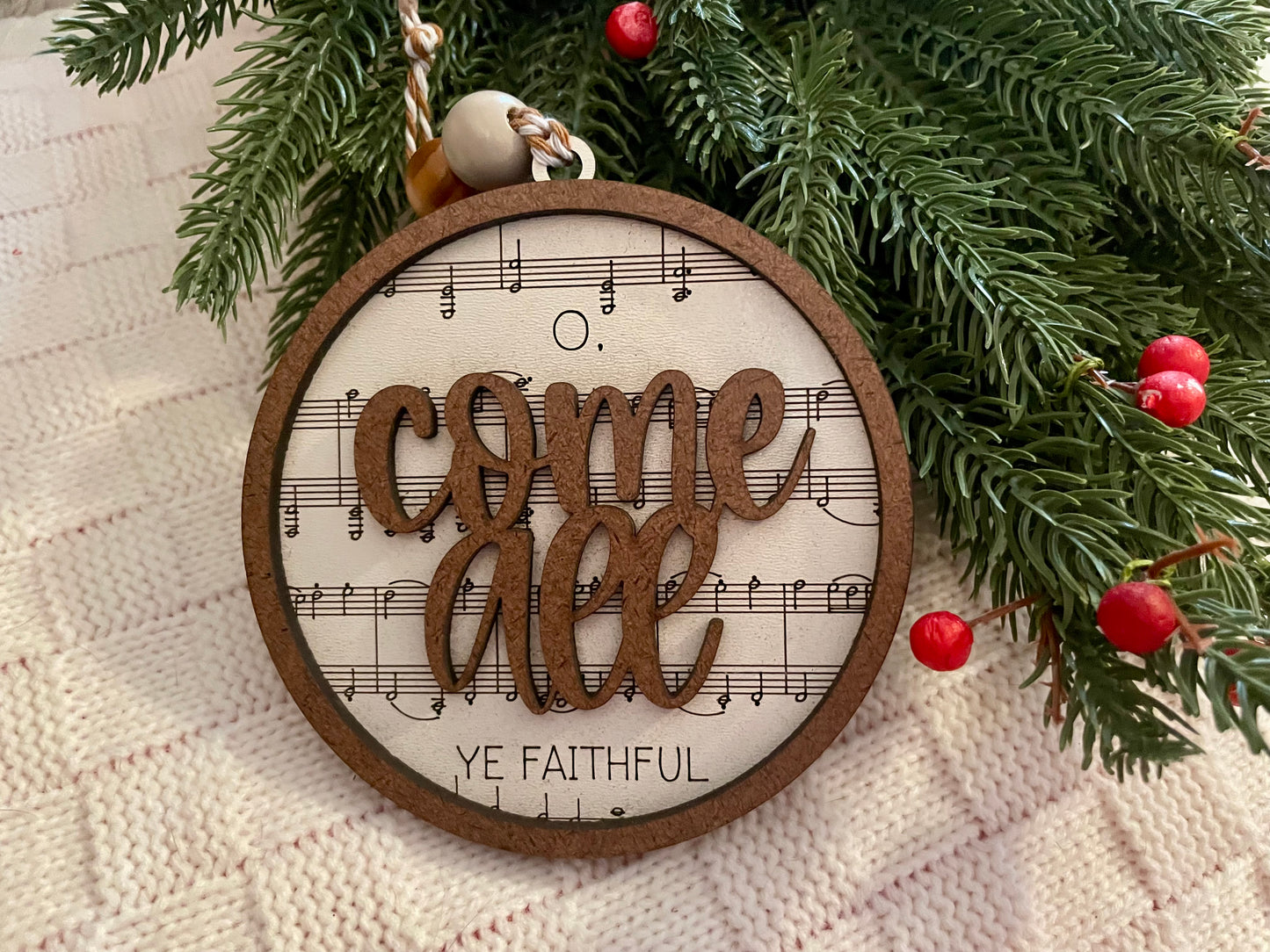 ✨Lyric Ornament: O Come All Ye Faithful