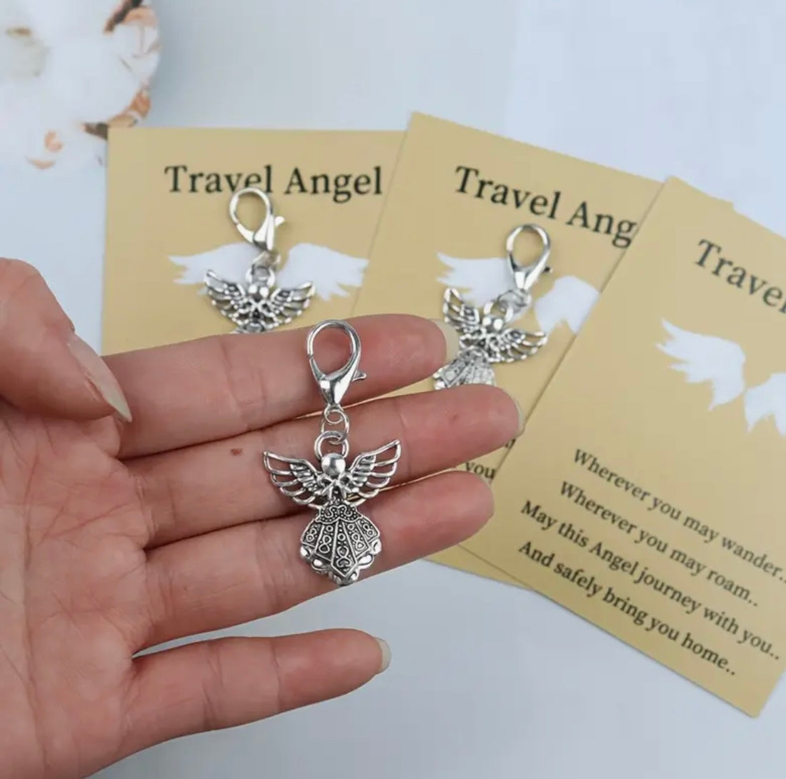 Keychain Charm: Travel Angel
