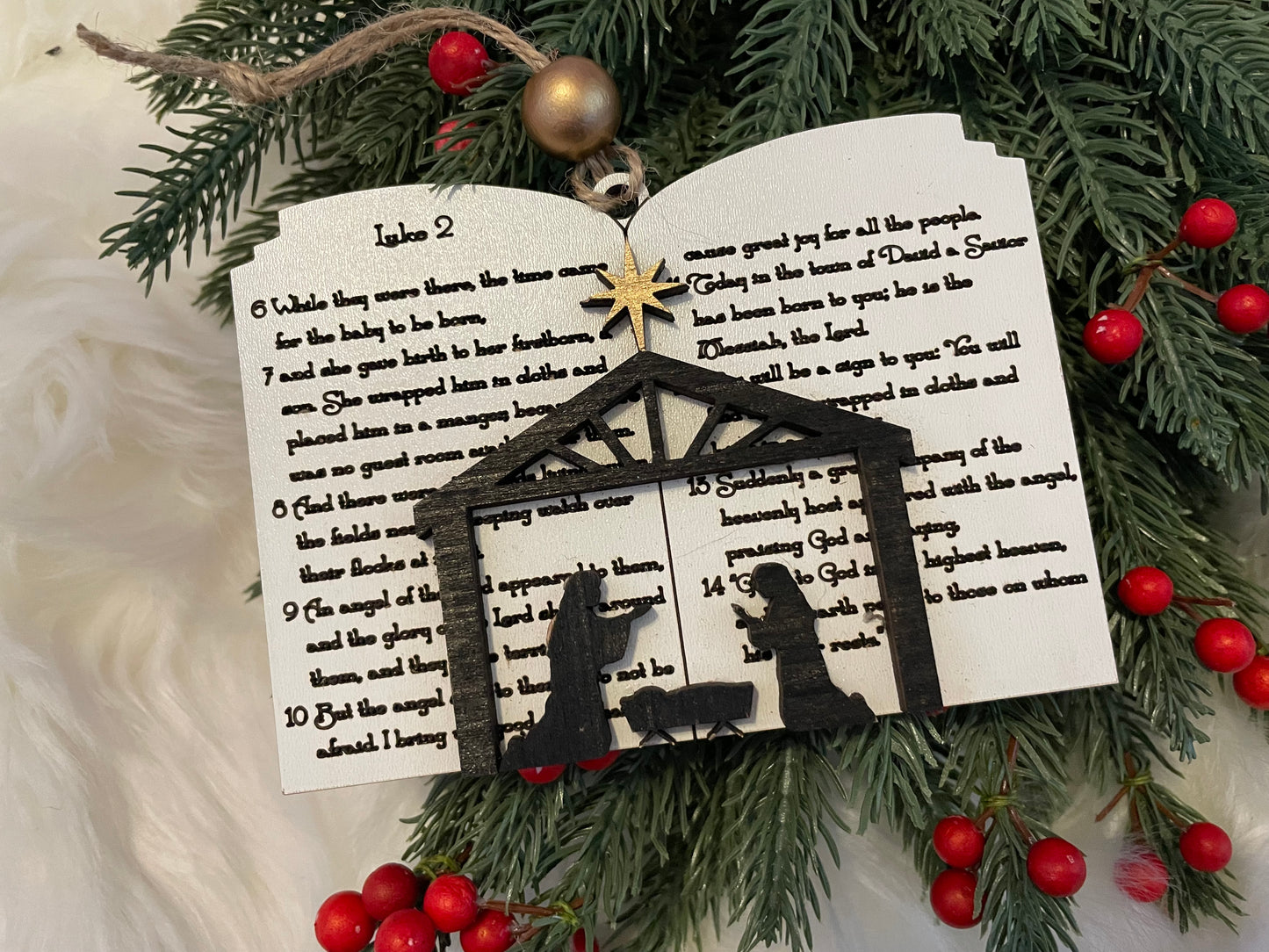 ✨Ornament: Luke 2 Bible Verse