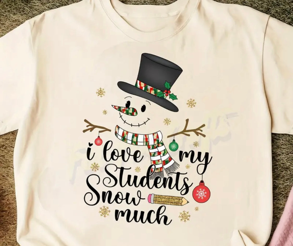 ✨Decal Only: I Love My Students Snow Much