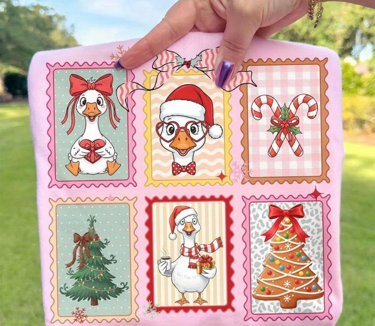 Decal Only: Christmas Geese