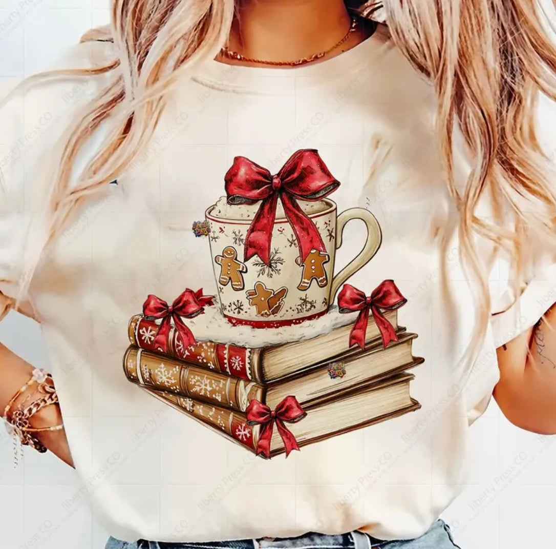 ✨Decal Only: Gingerbread Mug and Books