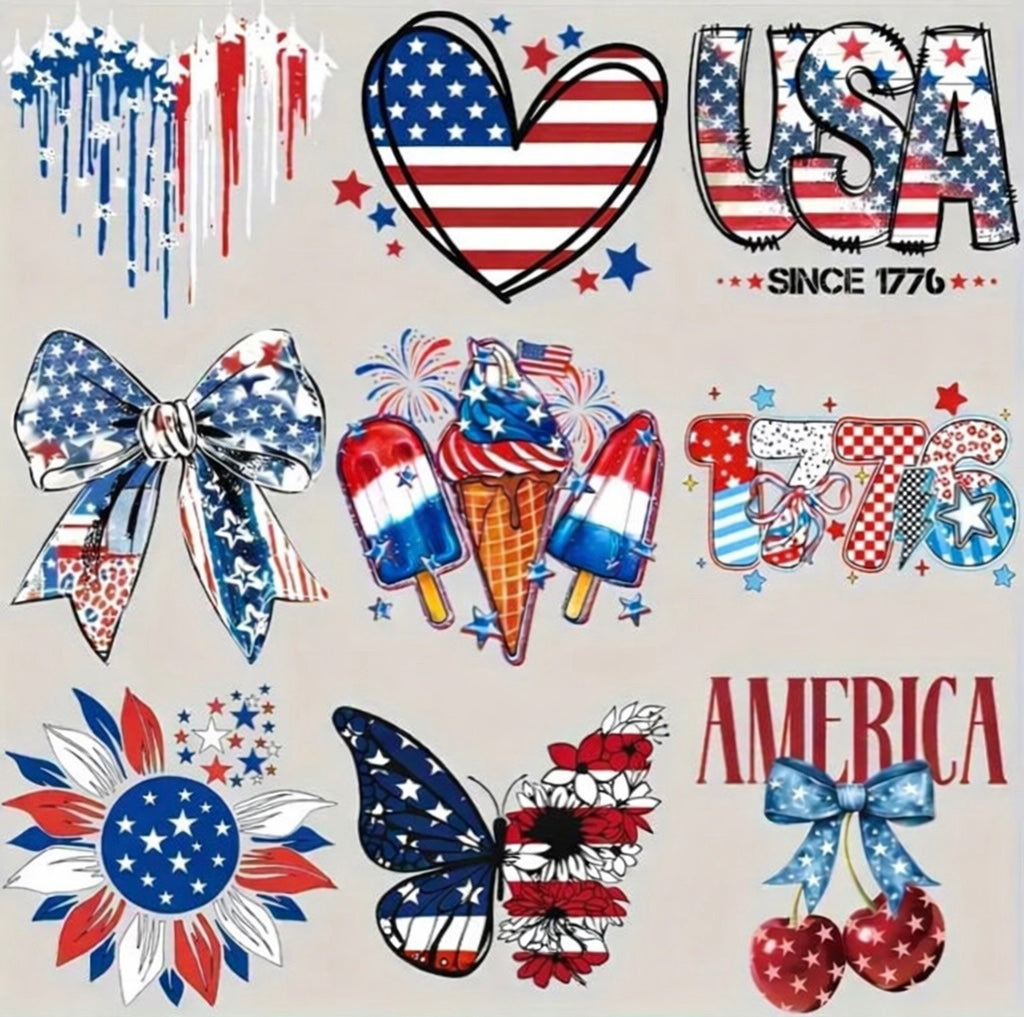 ✨Decal Only: Red, White, and Blue Variety