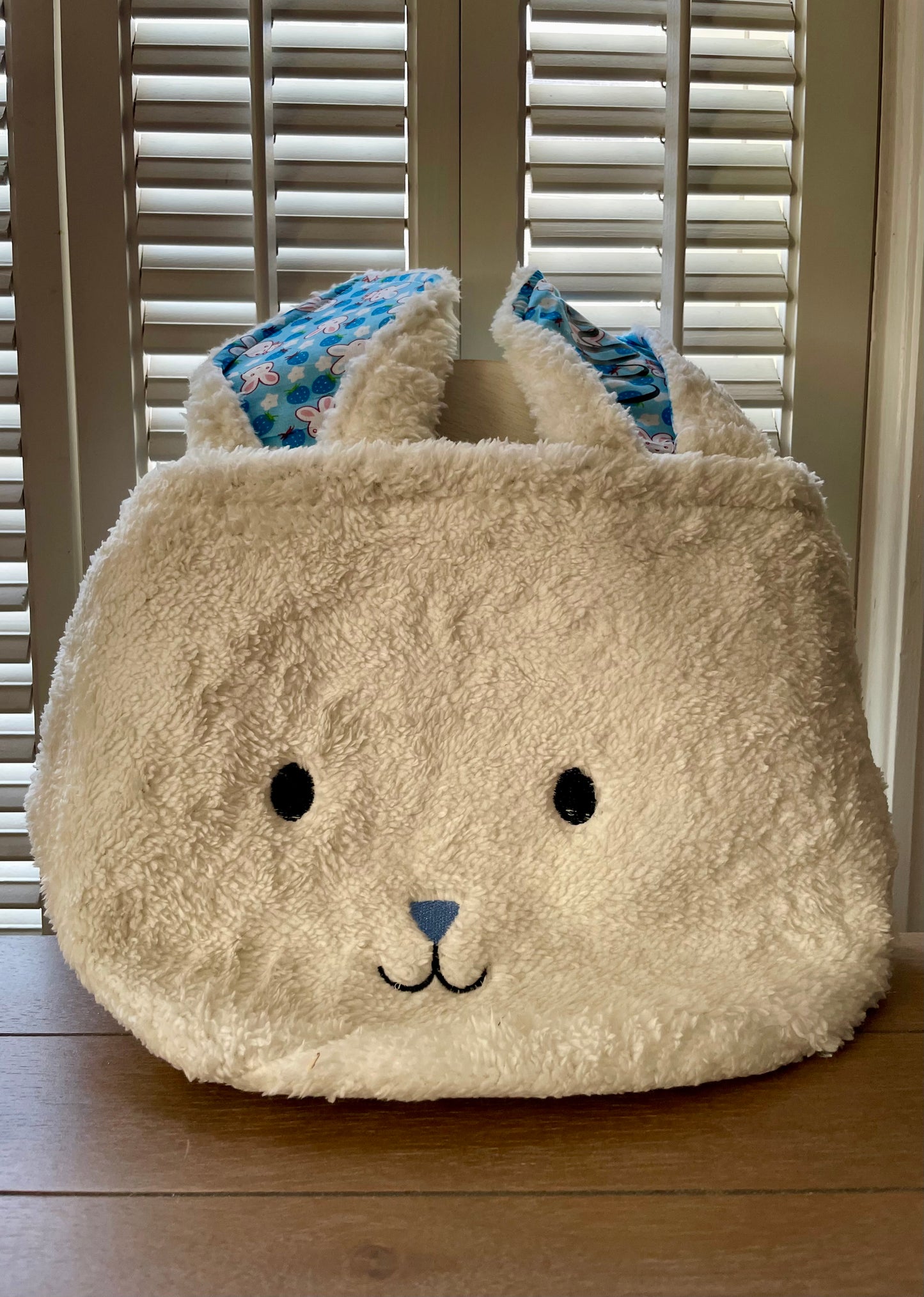 Easter: Sherpa Bunny Basket