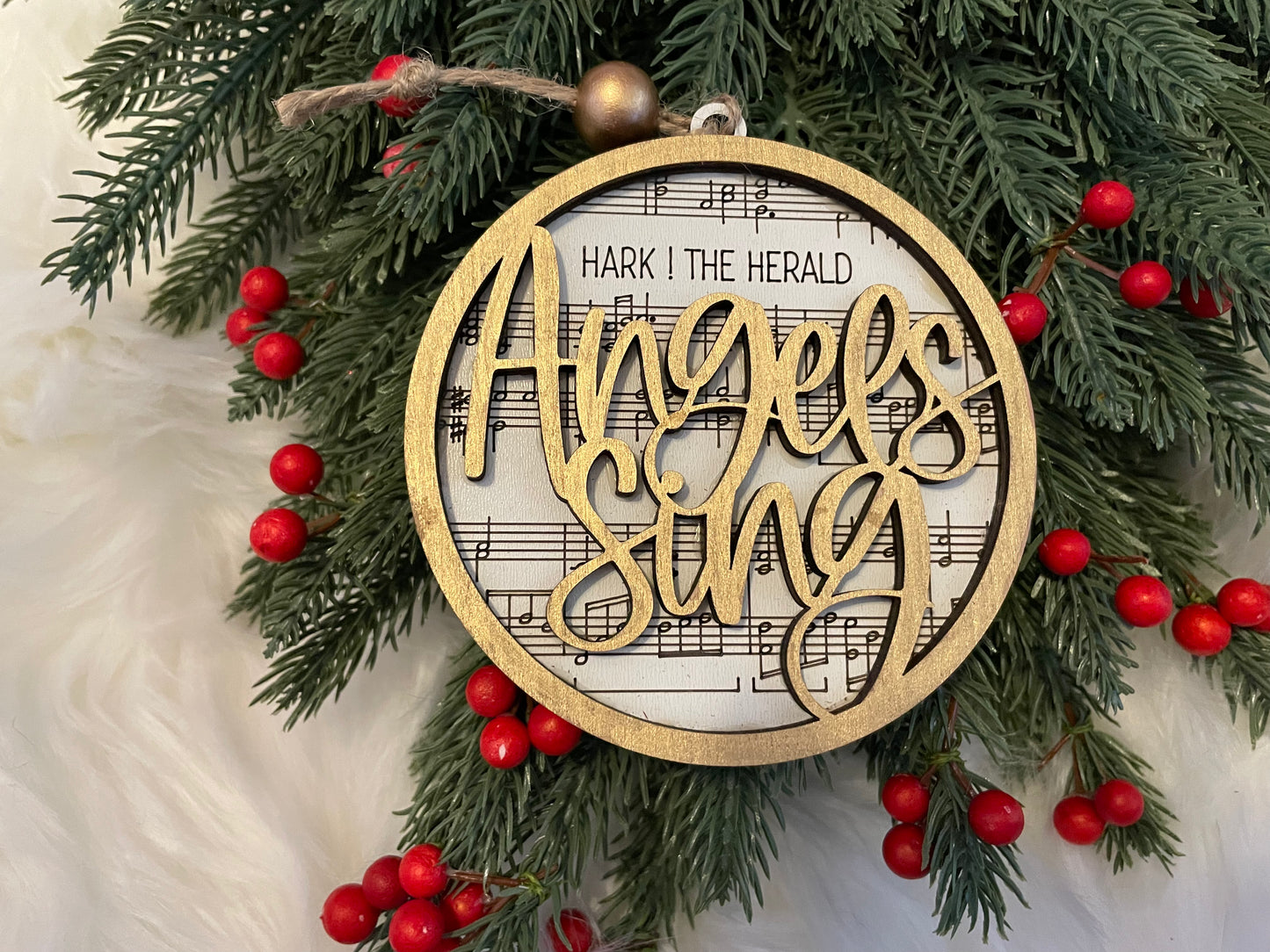 ✨Lyric Ornament: Hark the Herald Angels Sing