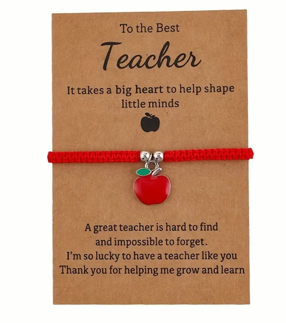 Wish Bracelet: Teacher (Apple)