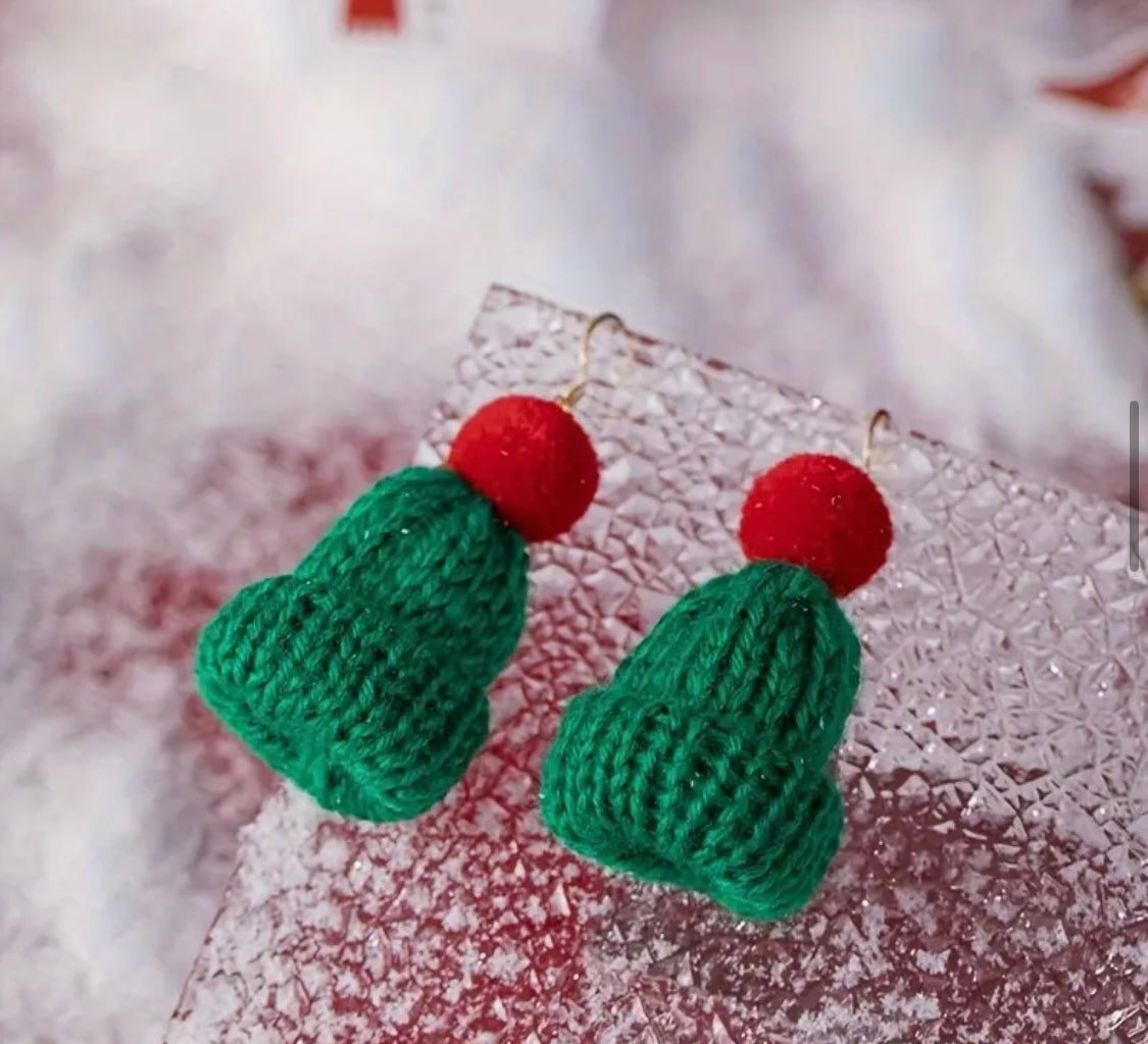 Earrings: Knit Hats