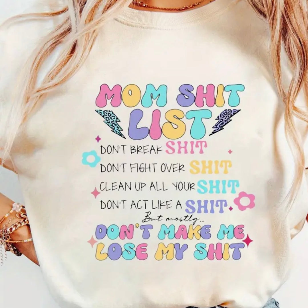 ✨Decal Only: Mom’s S@*t List