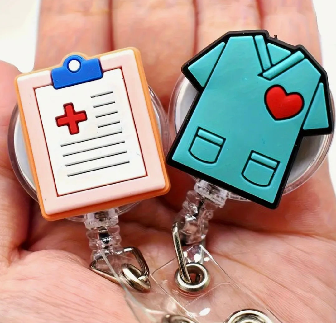 ID Badge Holder Clip: Nursing/Medical (Option 1)