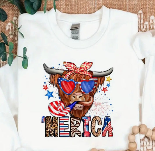 ✨Decal Only: Red, White, and Blue Cow