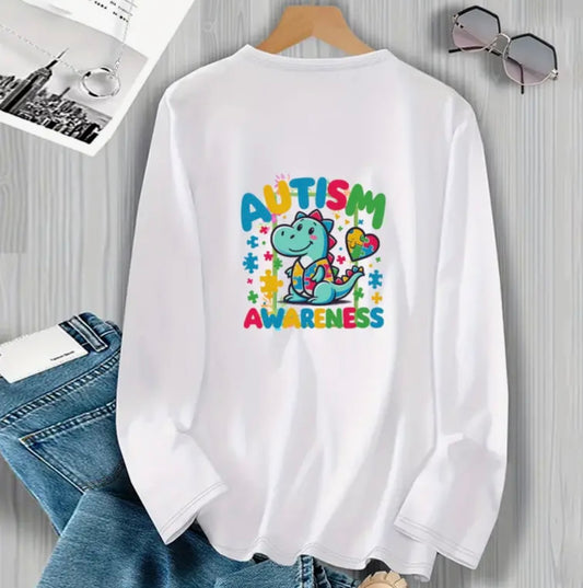 ✨Decal Only: Autism Awareness Dinosaur
