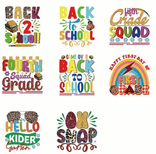 Decal Only: Back to School (VERY Small)