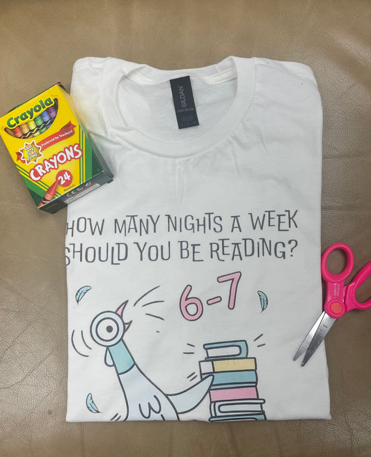 ✨How Many Nights… Reading (6-7): Adult T-Shirt