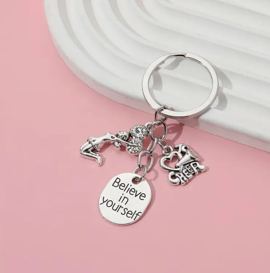 Keychain: Believe in Yourself (Cheerleader)