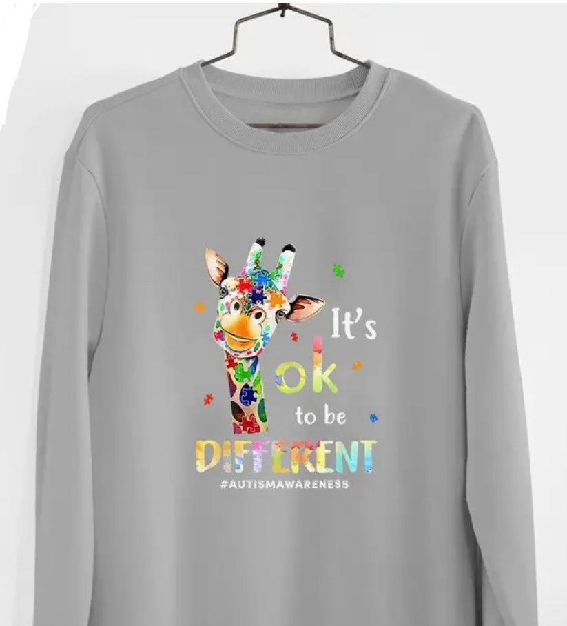 ✨Decal Only: Autism - It’s Okay to Be Different (Giraffe)