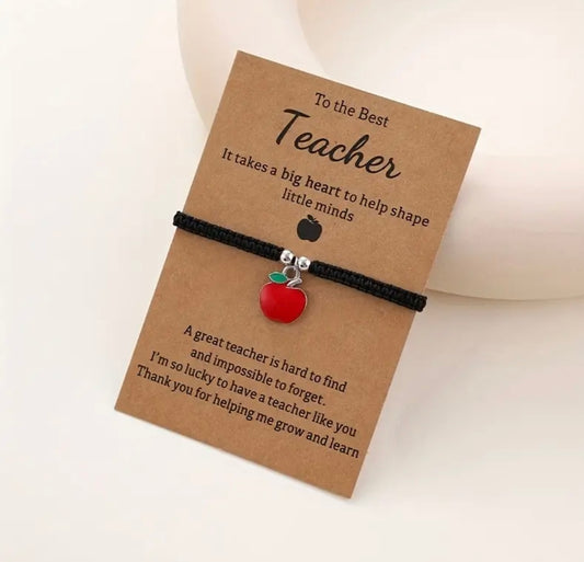 Wish Bracelet: Teacher (Apple)