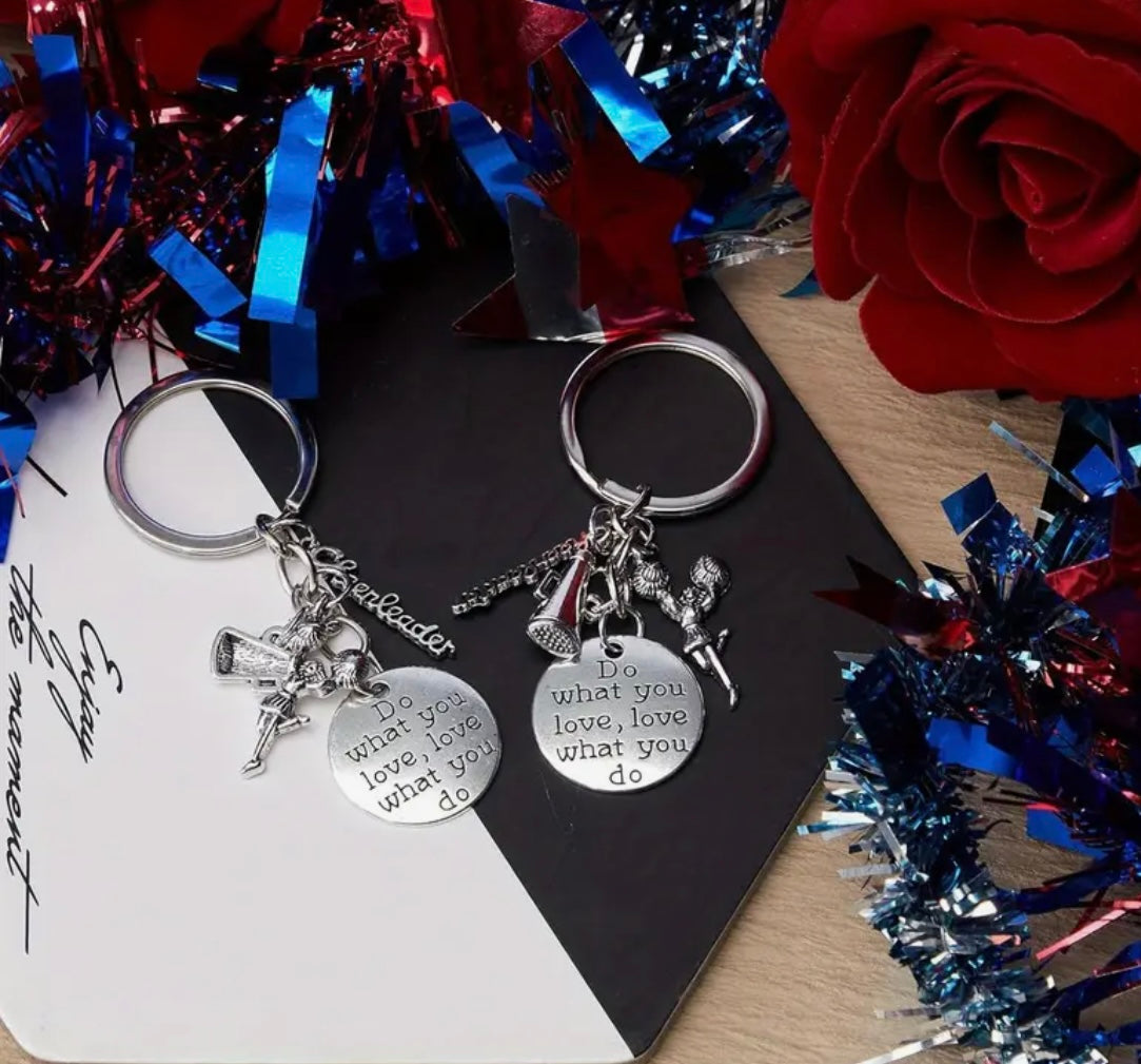 Keychain: Do What You Love, Love What You Do (Cheerleader)