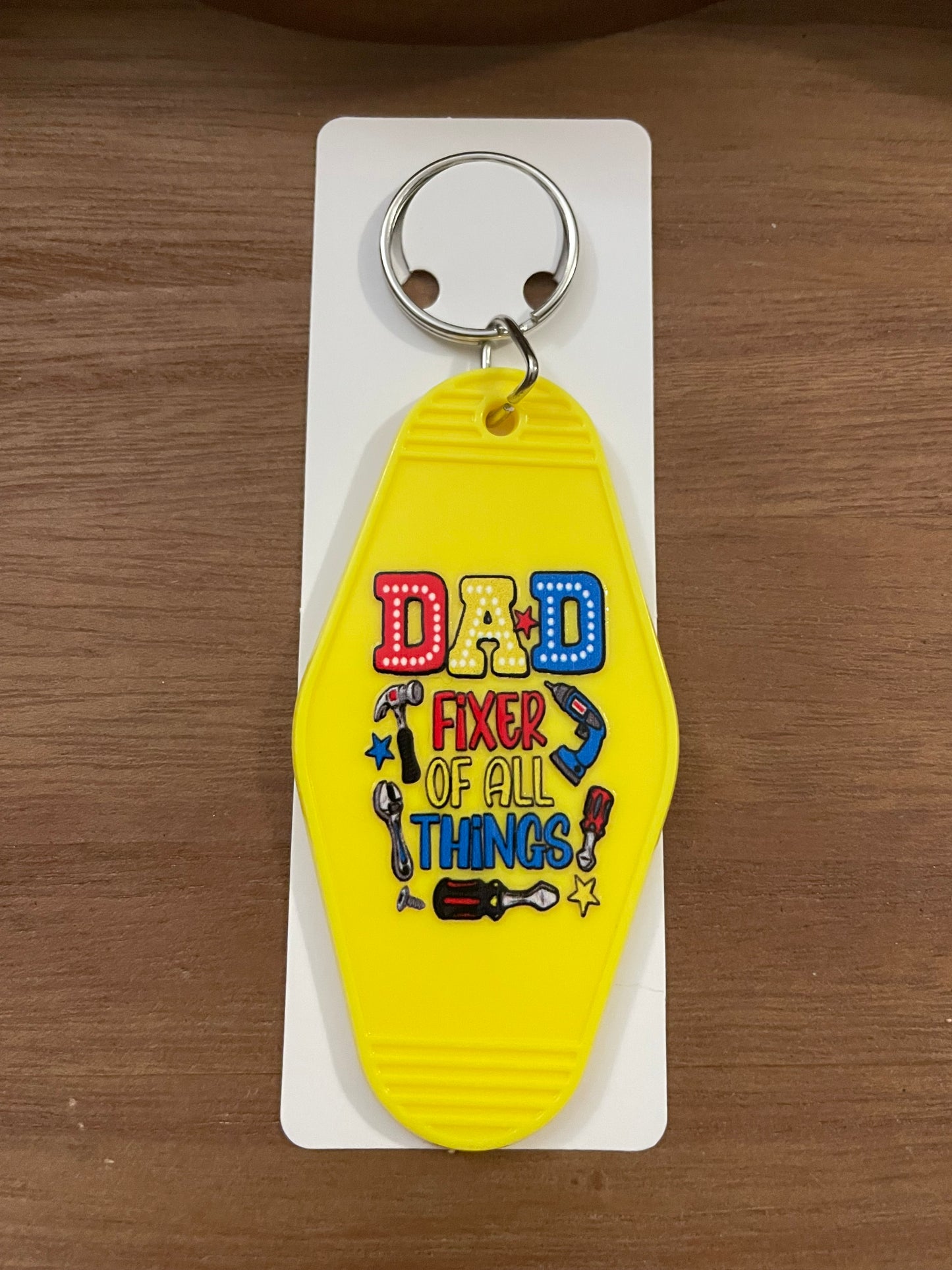 Hotel Keychain: Dad Themed