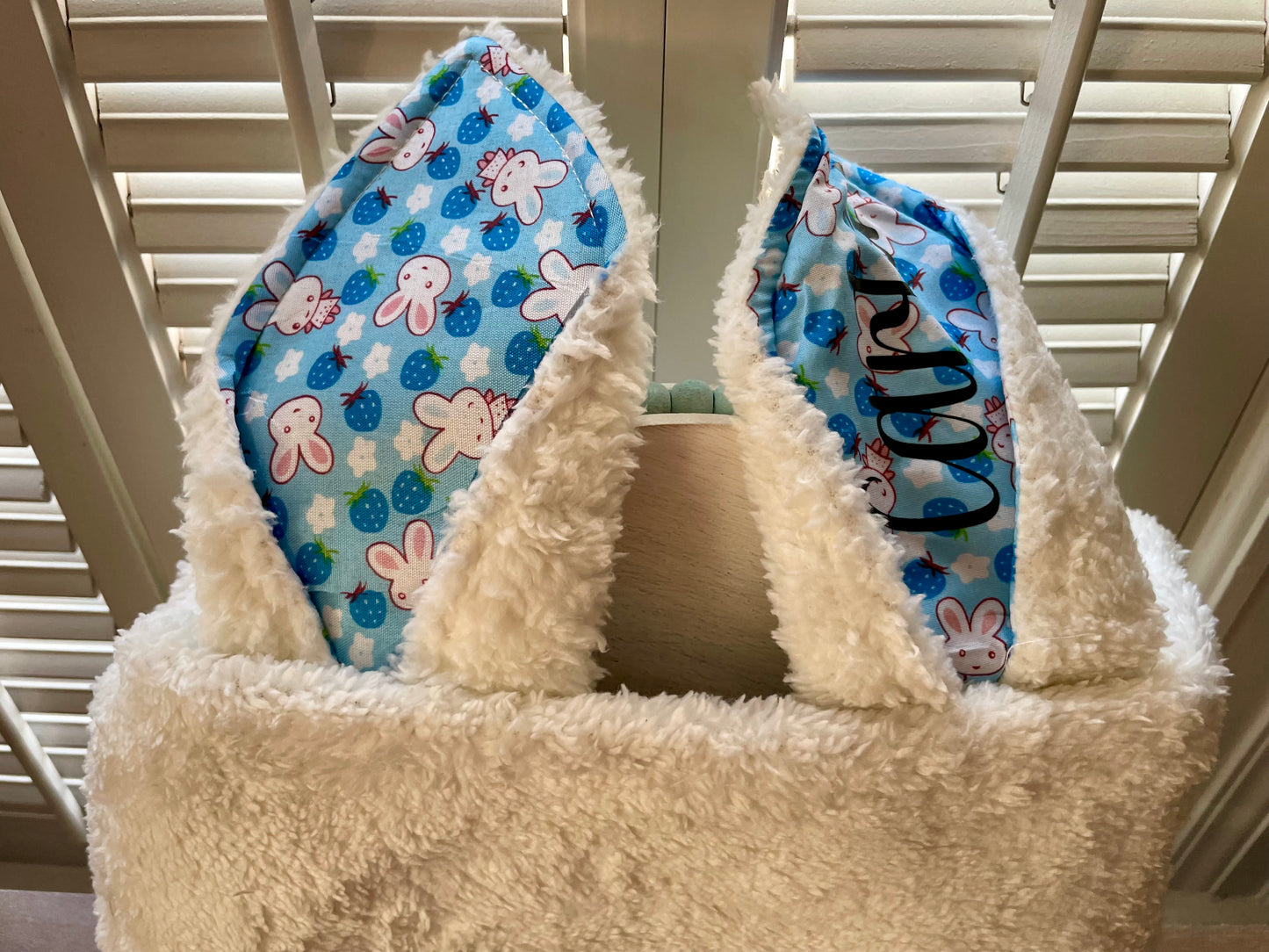 Easter: Sherpa Bunny Basket