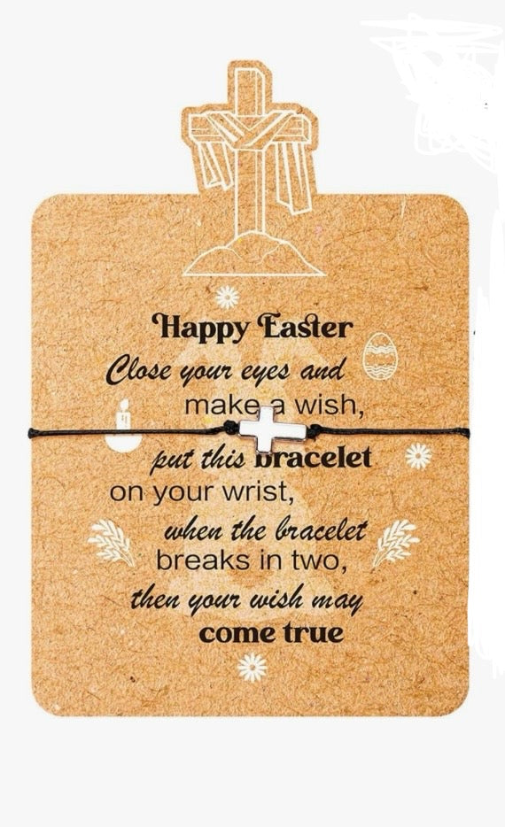 Wish Bracelet: Easter Cross