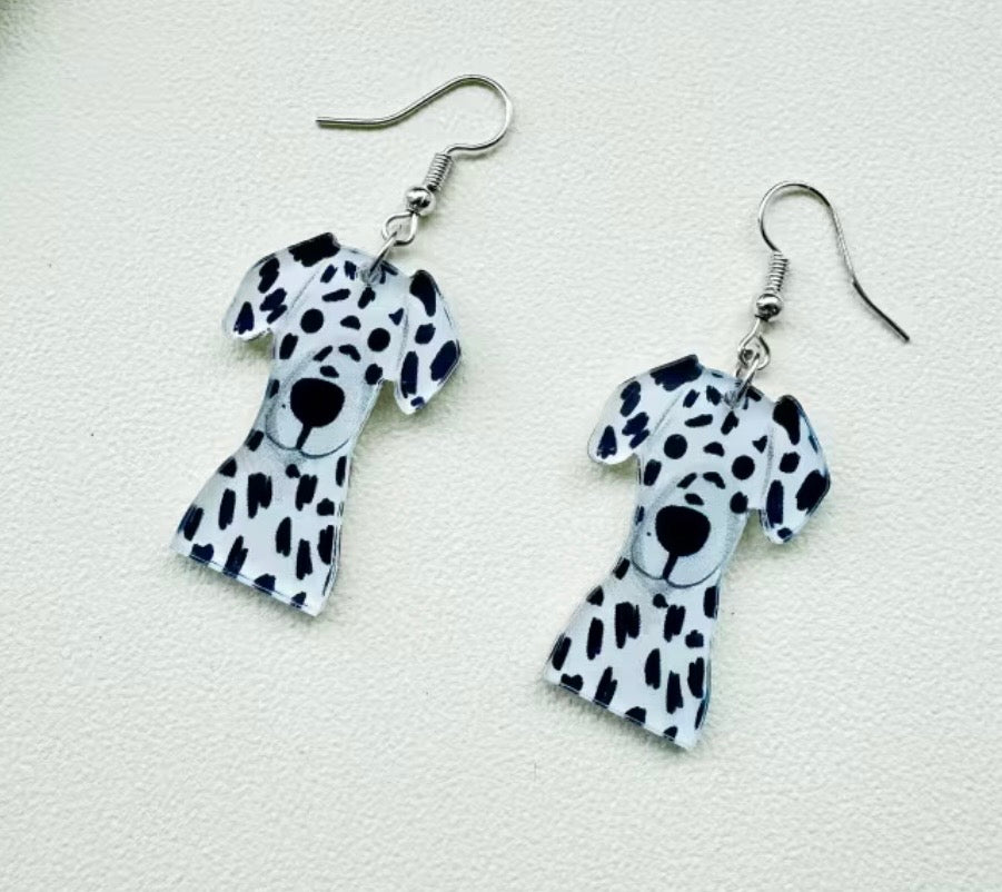 Earrings: Colorful Dogs