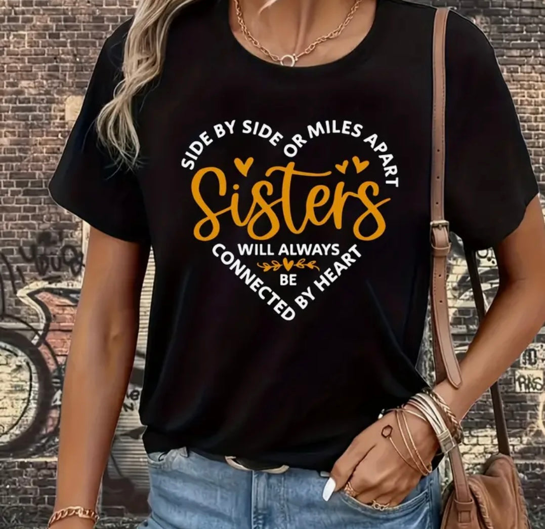 Decal Only: Sisters Will Always Be Connected by Heart