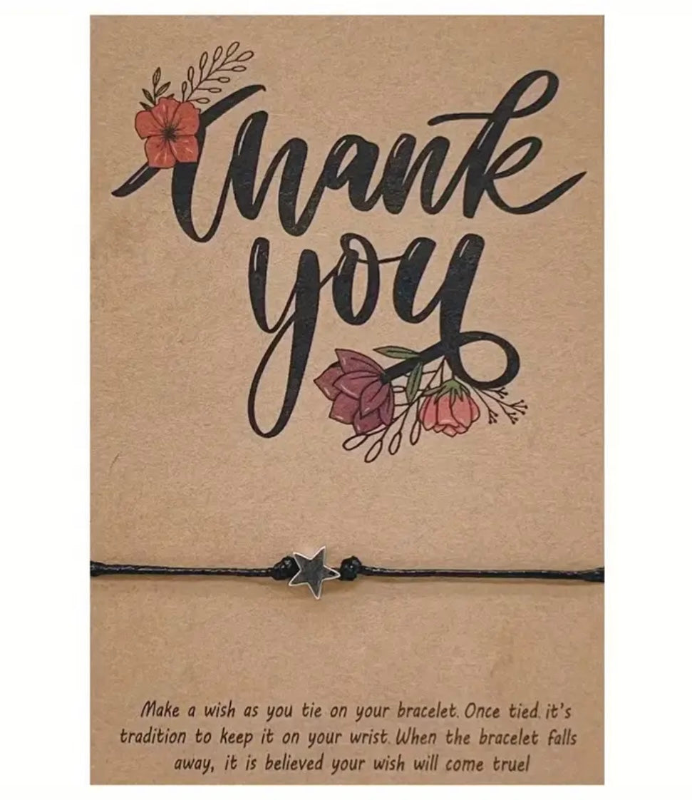 Wish Bracelet: Thank You