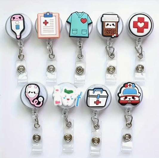 ID Badge Holder Clip: Nursing/Medical (Option 1)