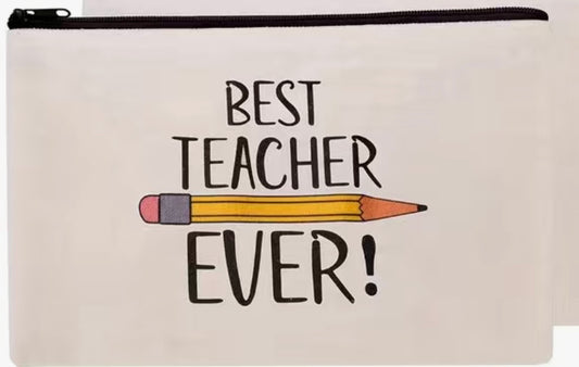 Teacher Pouch (✏️ Best Teacher Ever)