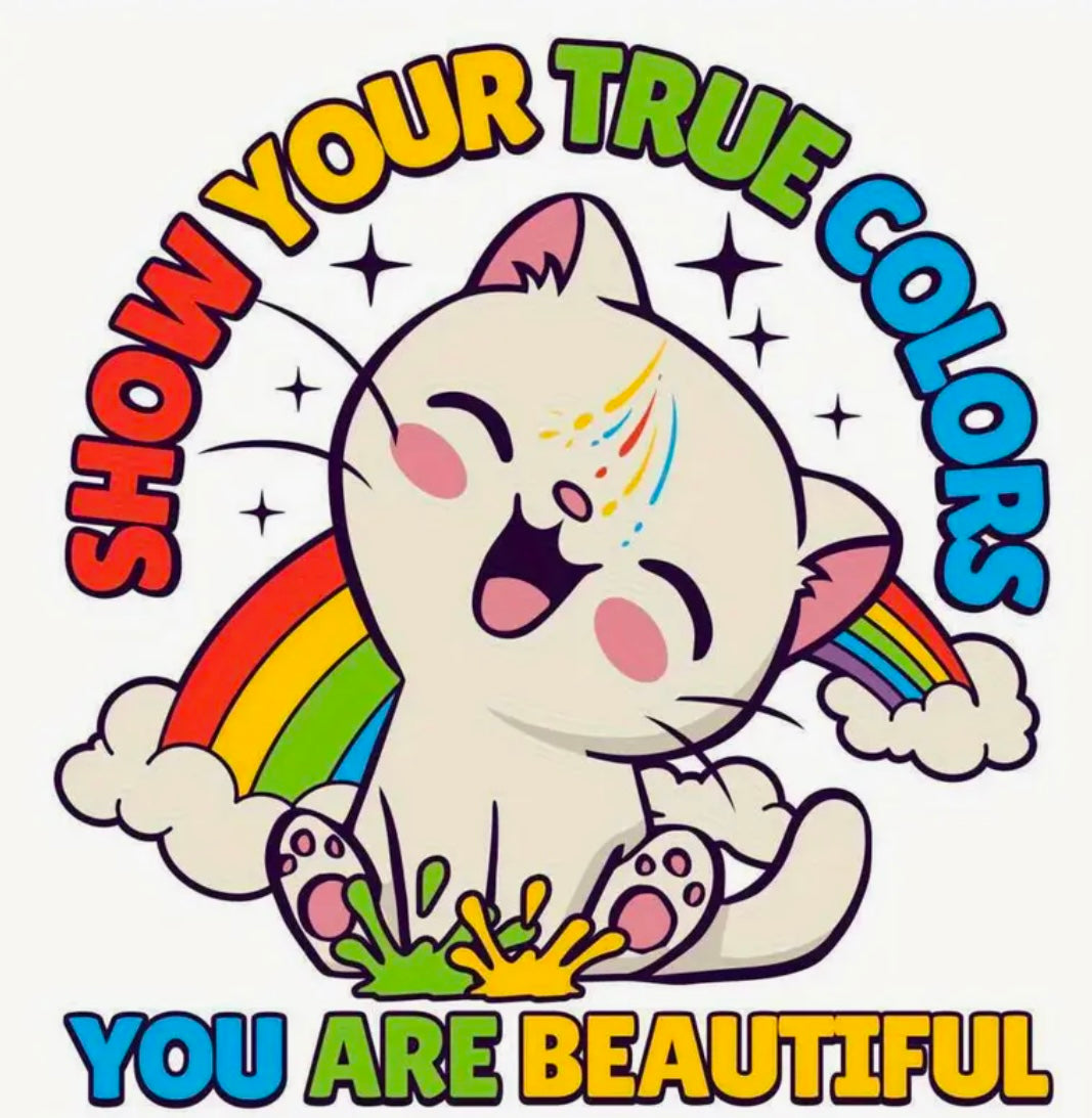 ✨Decal Only: Show Your True Colors Cat