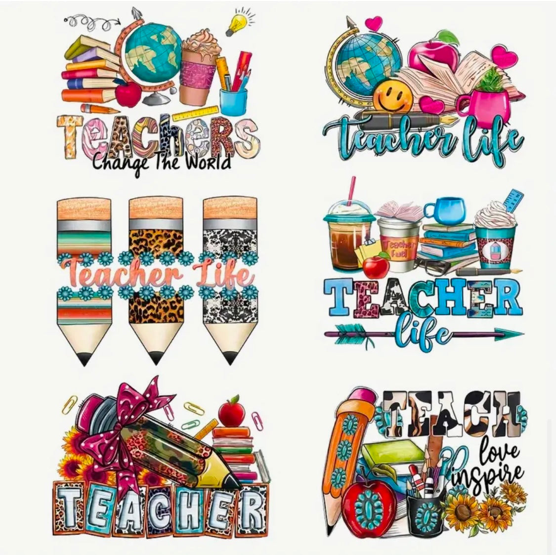 ✨Decal Only: Teacher Variety