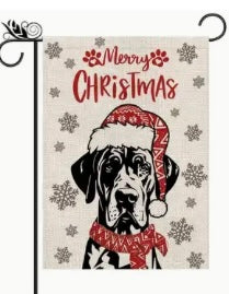 Garden Flag: Merry Christmas Furbaby