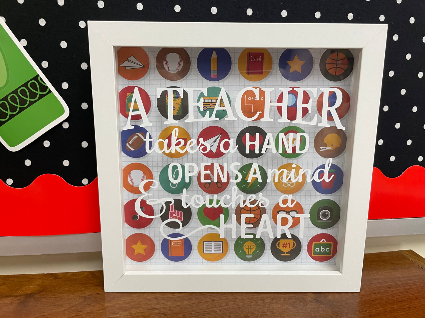 Teacher Shadow Box (8x8 inches)