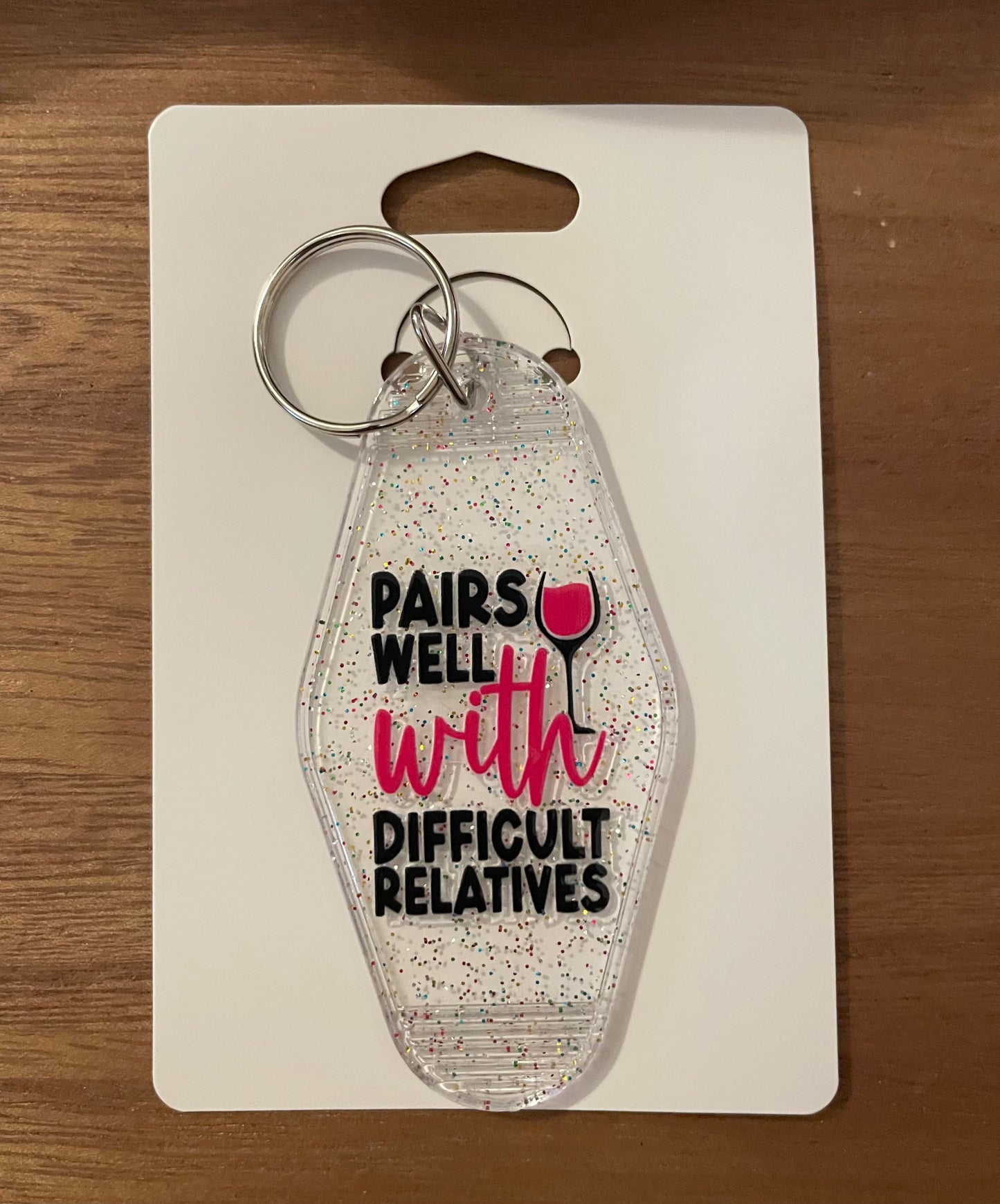 Keychain: Wine Themed Keychain