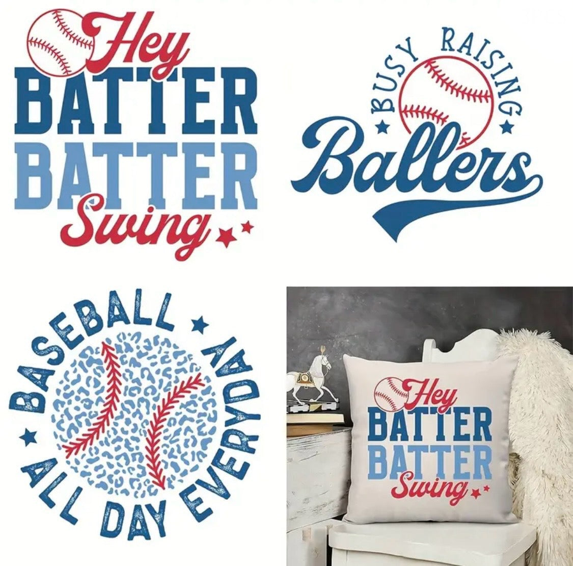 Decal Only: Baseball Themed