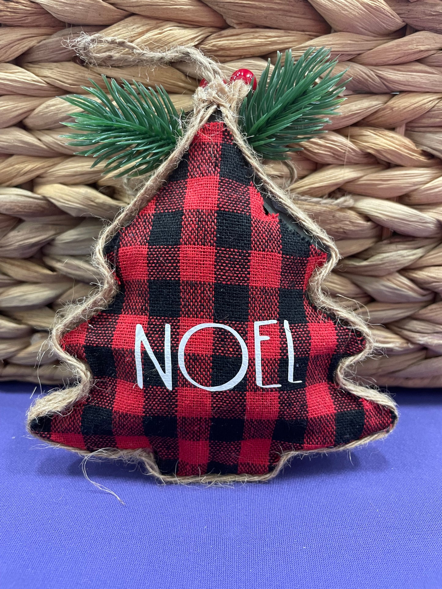 Christmas Ornament: Buffalo Plaid