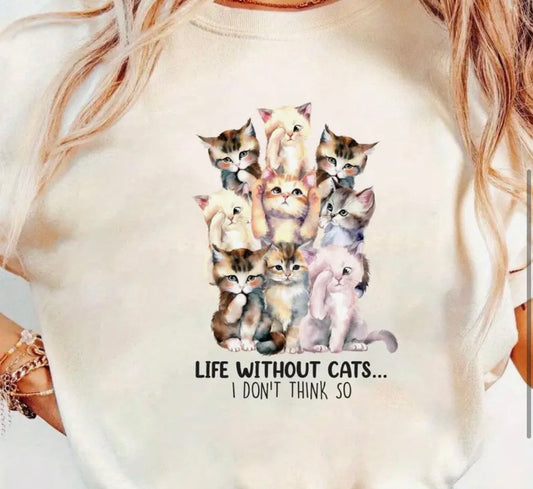 ✨Decal Only: Life Without Cats… I Don’t Think So