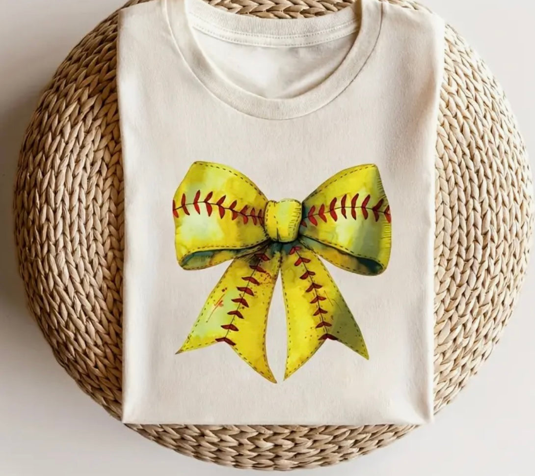 ✨Decal Only: Softball Bow