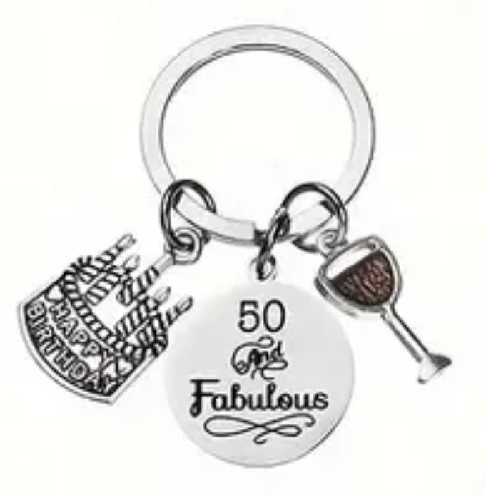 Keychain: 50 and Fabulous