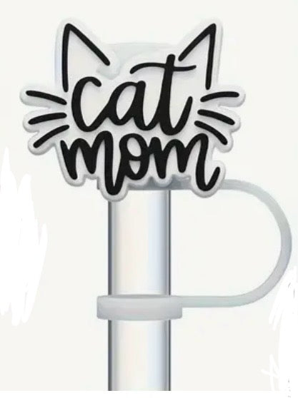 Straw Topper: Cat Themed