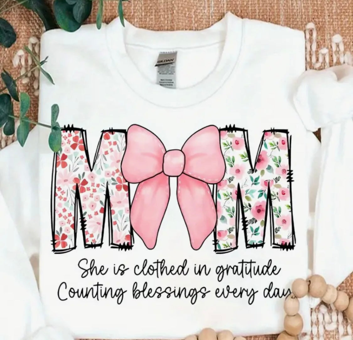 ✨Decal Only: Mom (She is Clothed in Gratitude…)