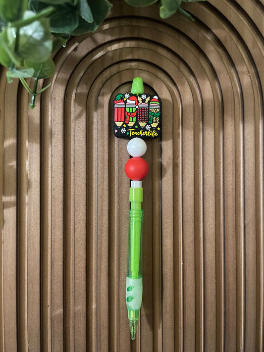 ✨Beaded Pencils: Winter/Christmas