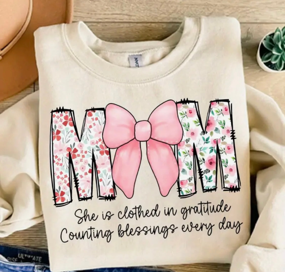 ✨Decal Only: Mom (She is Clothed in Gratitude…)