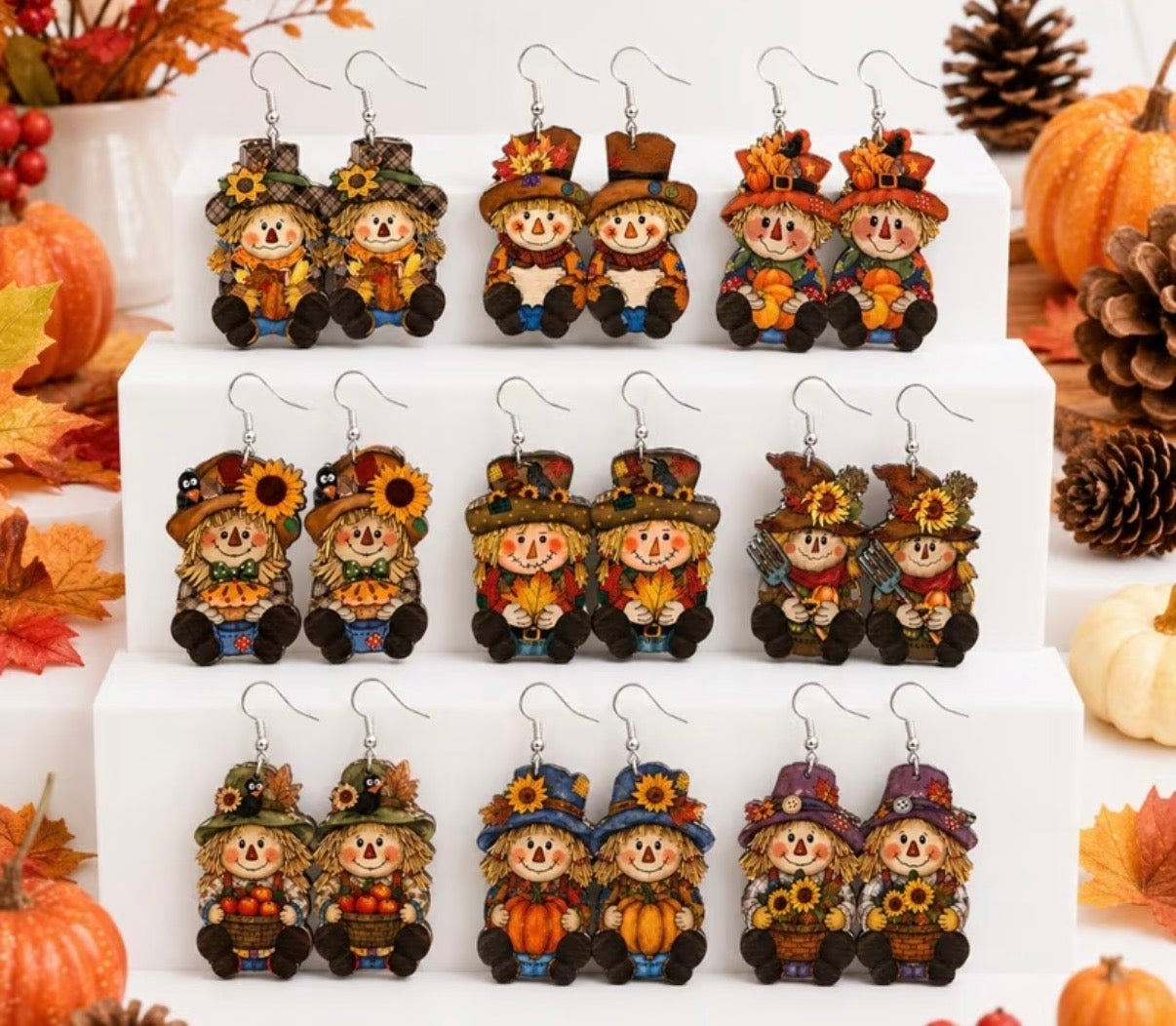 Earrings: Scarecrow Variety