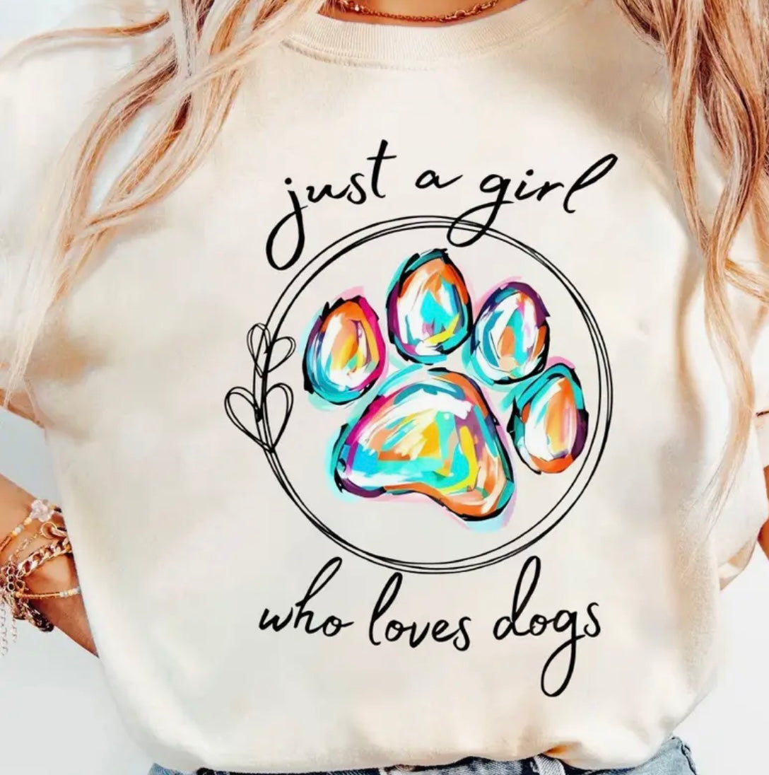 Decal Only: Just a Girl Who Loves Dogs