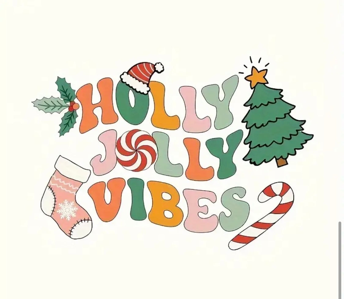 Decal Only: Holly Jolly Vibes