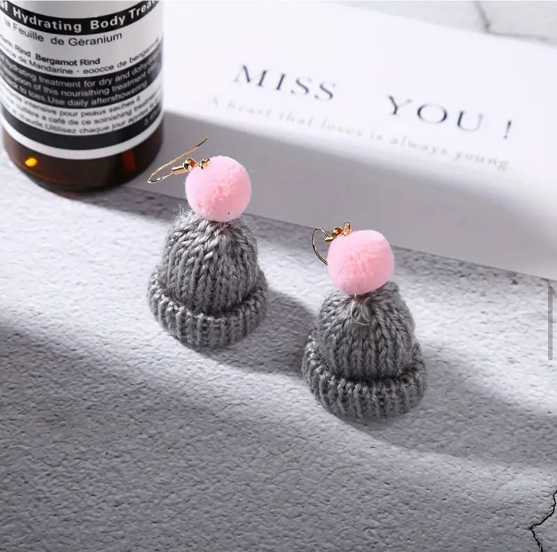 Earrings: Knit Hats