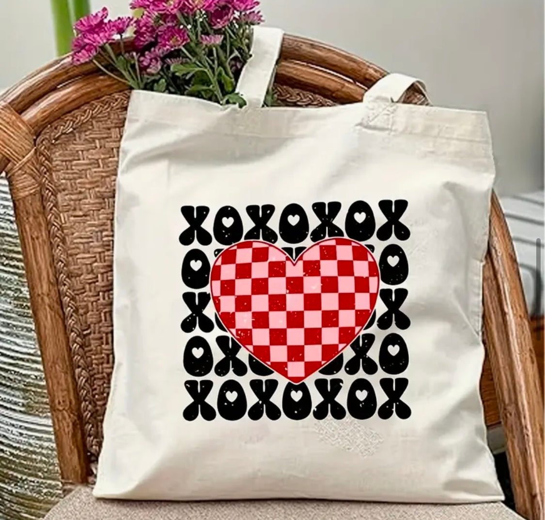 ✨Decal Only: Heart (Checkered) with XOXO