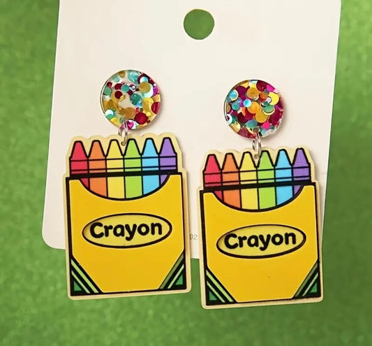 Earrings: Crayons